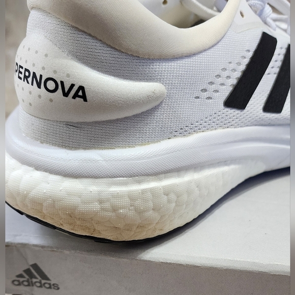 Adidas Supernova 2 Men's White Low Top Lace Up Running Shoes Size 11.5 - Picture 10 of 11